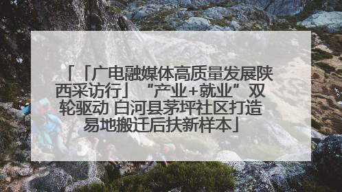 「广电融媒体高质量发展陕西采访行」“产业+就业”双轮驱动 白河县茅坪社区打造易地搬迁后扶新样本