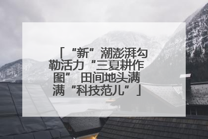 “新”潮澎湃勾勒活力“三夏耕作图” 田间地头满满“科技范儿”