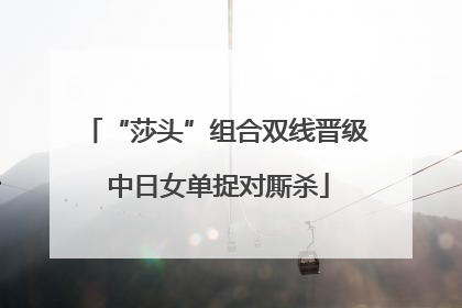 “莎头”组合双线晋级 中日女单捉对厮杀