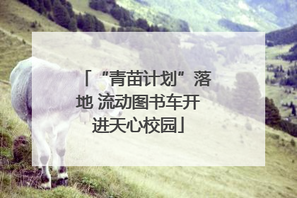 “青苗计划”落地 流动图书车开进天心校园