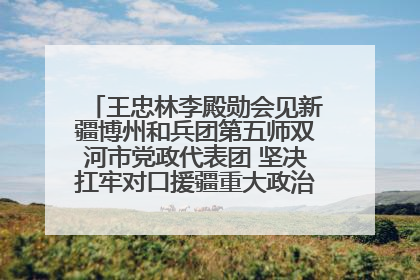 王忠林李殿勋会见新疆博州和兵团第五师双河市党政代表团 坚决扛牢对口援疆重大政治责任 推动双方实现优势互补务实合作