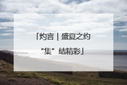 灼言｜盛夏之约 “集”结精彩