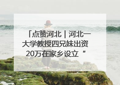 点赞河北｜河北一大学教授四兄妹出资20万在家乡设立“奖学金”，13年为320名农村学生种下“希望的种子”