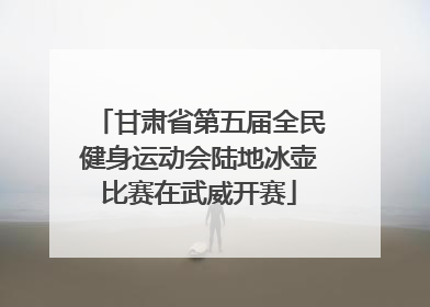 甘肃省第五届全民健身运动会陆地冰壶比赛在武威开赛