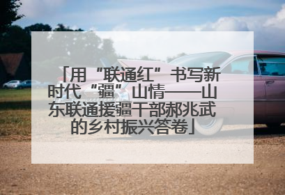 用“联通红”书写新时代“疆”山情——山东联通援疆干部郝兆武的乡村振兴答卷