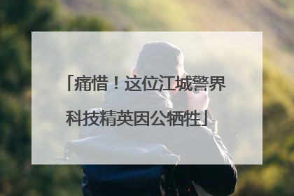 痛惜！这位江城警界科技精英因公牺牲