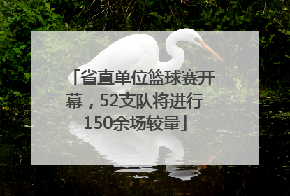 省直单位篮球赛开幕，52支队将进行150余场较量