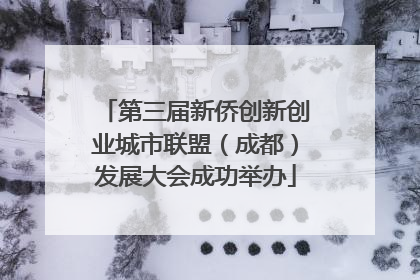 第三届新侨创新创业城市联盟（成都）发展大会成功举办