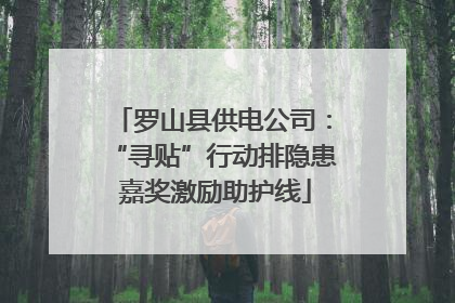 罗山县供电公司：“寻贴”行动排隐患 嘉奖激励助护线