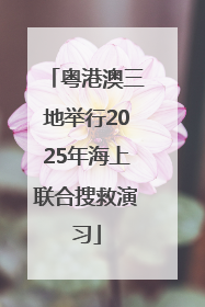 粤港澳三地举行2025年海上联合搜救演习