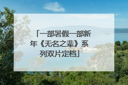 一部暑假一部新年《无名之辈》系列双片定档