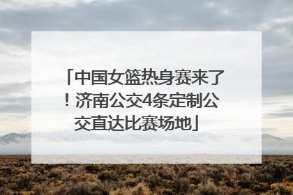 中国女篮热身赛来了！济南公交4条定制公交直达比赛场地