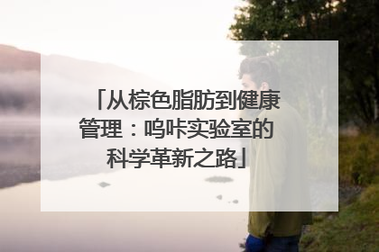 从棕色脂肪到健康管理：呜咔实验室的科学革新之路
