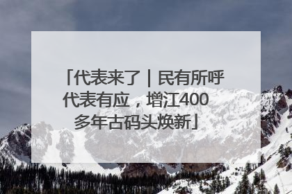 代表来了｜民有所呼代表有应，增江400多年古码头焕新