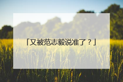 又被范志毅说准了？