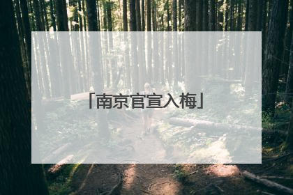 南京官宣入梅