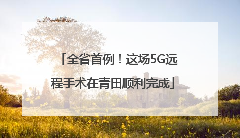 全省首例！这场5G远程手术在青田顺利完成