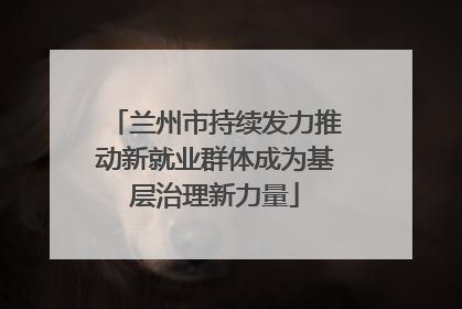 兰州市持续发力推动新就业群体成为基层治理新力量