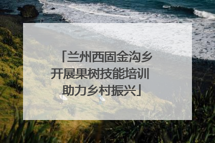 兰州西固金沟乡开展果树技能培训 助力乡村振兴
