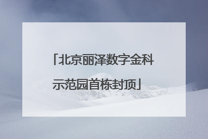 北京丽泽数字金科示范园首栋封顶