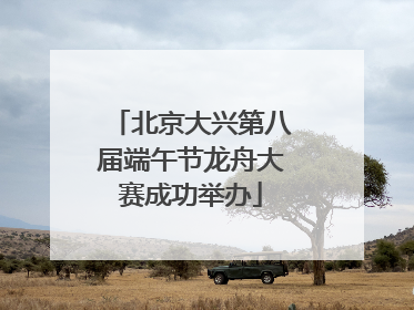 北京大兴第八届端午节龙舟大赛成功举办