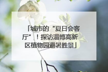 城市的“夏日会客厅”！探访淄博高新区植物园避暑胜景
