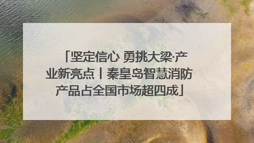 坚定信心 勇挑大梁·产业新亮点丨秦皇岛智慧消防产品占全国市场超四成
