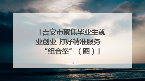 吉安市聚焦毕业生就业创业 打好精准服务“组合拳”（图）