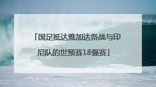 国足抵达雅加达备战与印尼队的世预赛18强赛