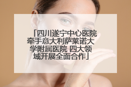 四川遂宁中心医院牵手意大利萨莱诺大学附属医院 四大领域开展全面合作