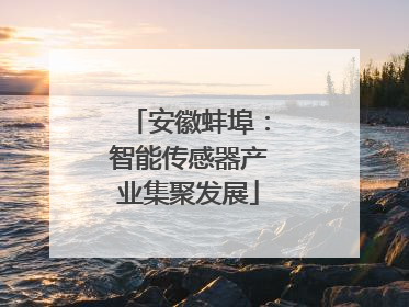 安徽蚌埠：智能传感器产业集聚发展