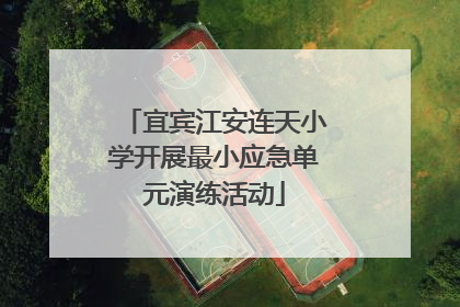 宜宾江安连天小学开展最小应急单元演练活动