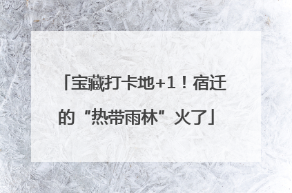 宝藏打卡地+1！宿迁的“热带雨林”火了