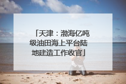 天津：渤海亿吨级油田海上平台陆地建造工作收官