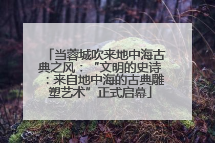当蓉城吹来地中海古典之风：“文明的史诗：来自地中海的古典雕塑艺术”正式启幕