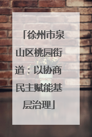 徐州市泉山区桃园街道：以协商民主赋能基层治理