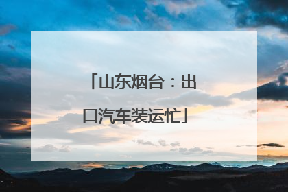 山东烟台：出口汽车装运忙