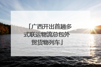 广西开出首趟多式联运物流总包外贸货物列车