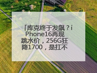 库克终于发飙？iPhone16再现跳水价，256G狂降1700，是扛不住了吗？