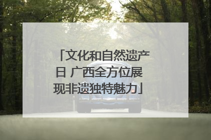 文化和自然遗产日 广西全方位展现非遗独特魅力