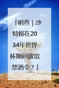 明查｜沙特将在2034年世界杯期间放宽禁酒令？