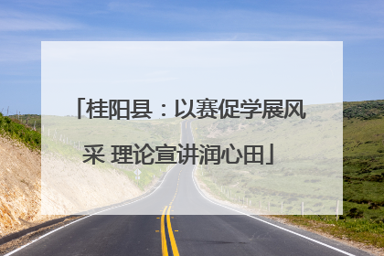 桂阳县：以赛促学展风采 理论宣讲润心田
