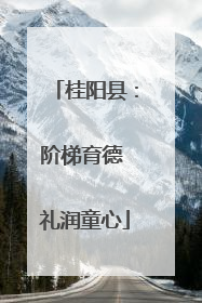 桂阳县：阶梯育德 礼润童心