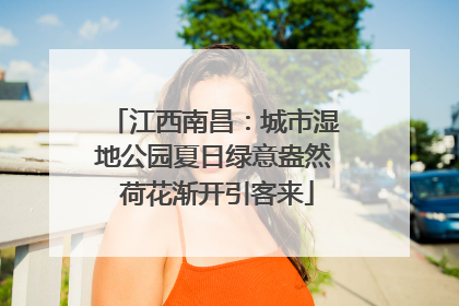 江西南昌：城市湿地公园夏日绿意盎然 荷花渐开引客来