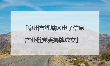 泉州市鲤城区电子信息产业链党委揭牌成立