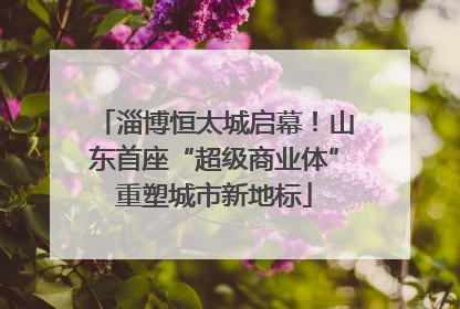 淄博恒太城启幕！山东首座“超级商业体”重塑城市新地标