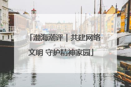 渤海潮评｜共建网络文明 守护精神家园