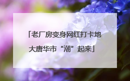 老厂房变身网红打卡地 大唐华市“潮”起来