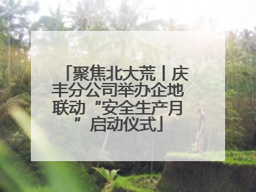 聚焦北大荒丨庆丰分公司举办企地联动“安全生产月”启动仪式