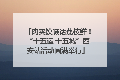 肉夹馍喊话荔枝鲜！“十五运·十五城”西安站活动圆满举行